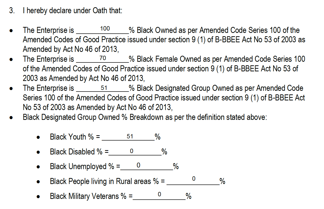 How To Correctly Complete A B-BBEE Affidavit – Mpowered Business Solutions